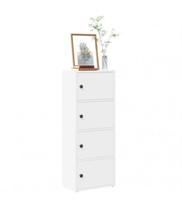 vidaXL Bookcase White 40x24x102 cm Engineered Wood
