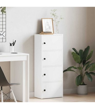 vidaXL Bookcase White 40x24x102 cm Engineered Wood