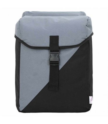 vidaXL Bicycle Bag Grey and Black 31.5 x 15.5 x 40 cm Polyester