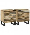vidaXL Bedside Cabinet 2 pcs Natural 40 x 33 x 46 cm Engineered Wood