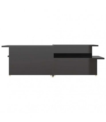 vidaXL Coffee Table | Set of 2 | High gloss black | Chipboard | Rectangular