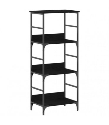 vidaXL Bookshelf Black Oak 50 x 33 x 117.5 cm Engineered Wood