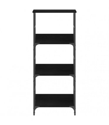 vidaXL Bookshelf Black Oak 50 x 33 x 117.5 cm Engineered Wood