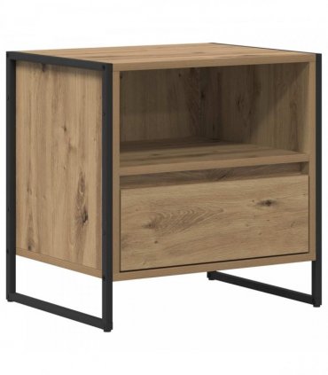 vidaXL Bedside Table with Drawer 2 pcs Artisian Oak 50 x 39.5 x 50 cm