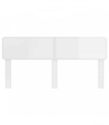 vidaXL Headboard Gloss White Engineered wood
