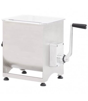 vidaXL Meat Mixer with Gear Box Silver Stainless Steel