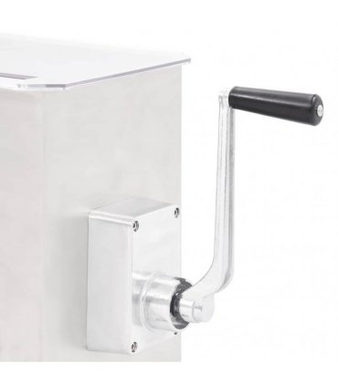 vidaXL Meat Mixer with Gear Box Silver Stainless Steel