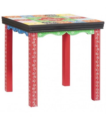 vidaXL Square Table 3 pcs Multicolour