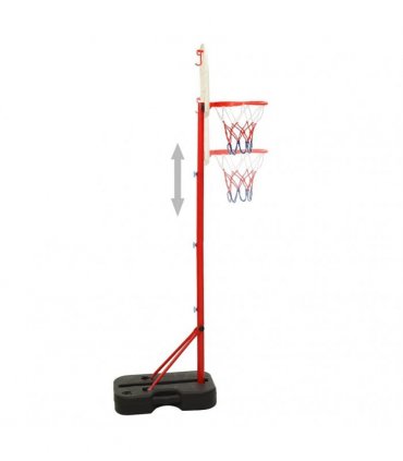 vidaXL Portable Basketball Play Set Adjustable 138.5-166 cm
