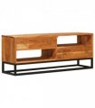 vidaXL TV Cabinet Natural 110 x 30 x 44 cm Solid Acacia Wood
