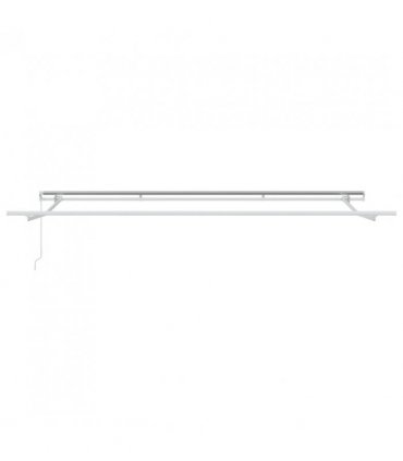 vidaXL Retractable Awning Manual Green and White 400 x 300 cm