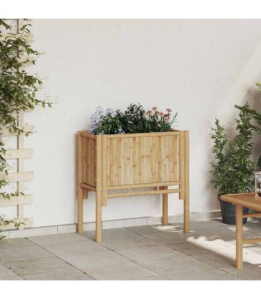 vidaXL Raised Bed Brown 70 x 35 x 70 cm Bamboo