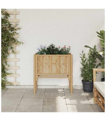 vidaXL Raised Bed Brown 70 x 35 x 70 cm Bamboo