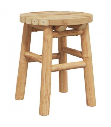 vidaXL Stool Bamboo Natural 30 x 30 x 36 cm Bamboo