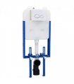 vidaXL Cistern Frame Height Adjustable White 50 x 8 x 131 cm Steel