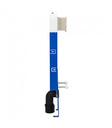 vidaXL Cistern Frame Height Adjustable White 50 x 8 x 131 cm Steel