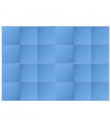 vidaXL Pool Ground Mat 24 pcs Blue 8.64 ㎡ EVA Foam