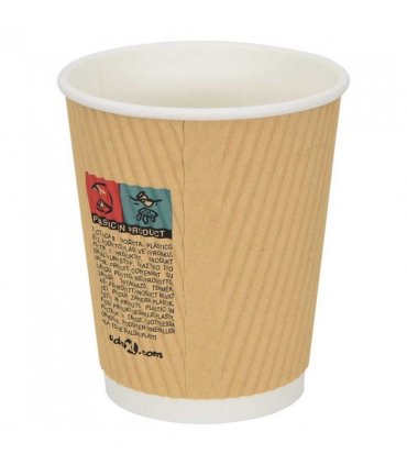vidaXL Paper Coffee Cups 500 pcs 8oz 200ml Brown