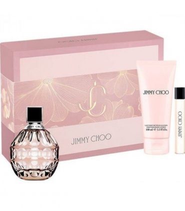 Jimmy Choo Gift Set (Eau De Parfum 100ml  Body Lotion 100ml  Eau De Parfum 7.5ml)
