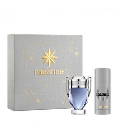 Paco Rabanne Invictus Gift Set (Eau De Toilette Spray 100ml  Deodorant Spray 150ml)