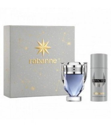 Paco Rabanne Invictus Gift Set (Eau De Toilette Spray 100ml  Deodorant Spray 150ml)
