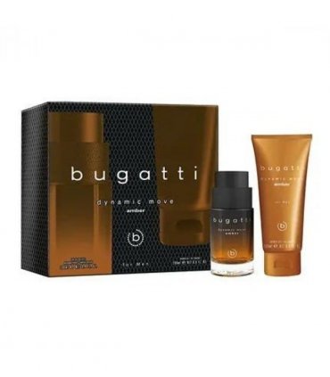 Bugatti Dynamic Move Amber For Men Gift Set (Eau De Toilette Spray 100ml  Shower Gel 200ml)