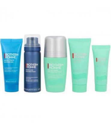 Biotherm Aquapower Set (Cleanser 40ml  Shower Gel 40ml  Shaving Foam 50ml  Deodorant 75ml  Advanced Gel 20ml)