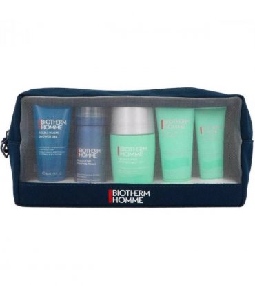 Biotherm Aquapower Set (Cleanser 40ml  Shower Gel 40ml  Shaving Foam 50ml  Deodorant 75ml  Advanced Gel 20ml)