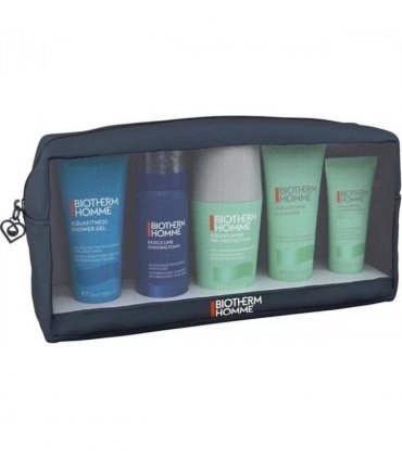 Biotherm Aquapower Set (Cleanser 40ml  Shower Gel 40ml  Shaving Foam 50ml  Deodorant 75ml  Advanced Gel 20ml)