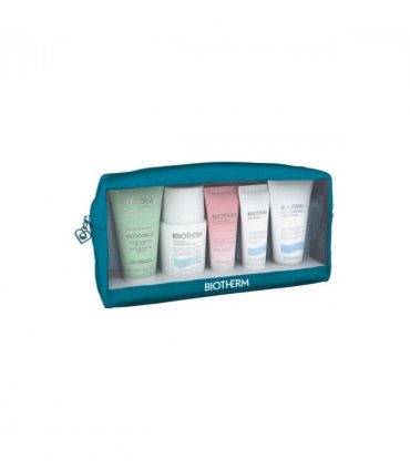 Biotherm Aquasource Set (Deodorant Roll-On 75ml  Foaming Cleanser 50ml  Biomains 20ml  Lait Corporel 50ml  Nutri Cream 20ml)