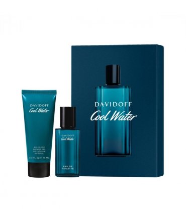 Davidoff Cool Water Gift Set (Eau De Toilette 40ml  Shower Gel 75ml)