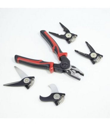 Versatile Plier with 5 Interchangeable Heads