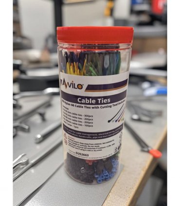 800 Durable Cable Ties with Integrated Cutting Tool