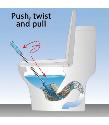 Flexible Toilet plunger - Blue