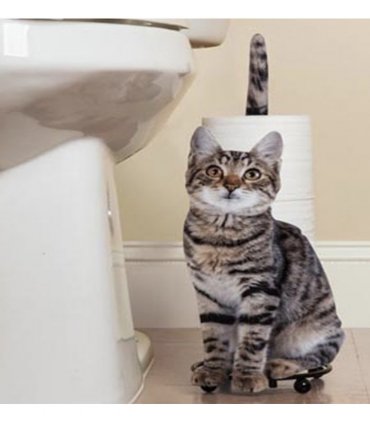 Cat Design Toilet Paper Holder
