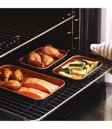 Ceratitanware Oven Trays  Set of 3 A222376