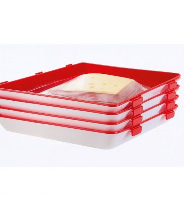 Stretch Lid Food Storage Tray Set of 2 A202178