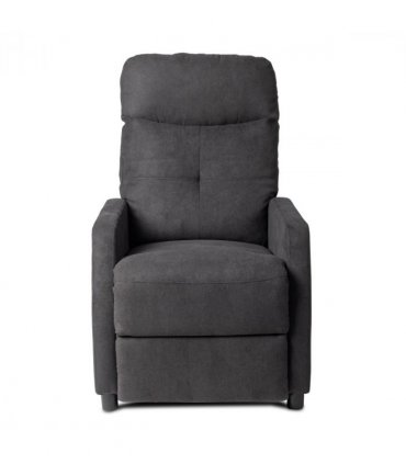 Fabric With 6-Point Massage Heating Function Electric Recliner Black