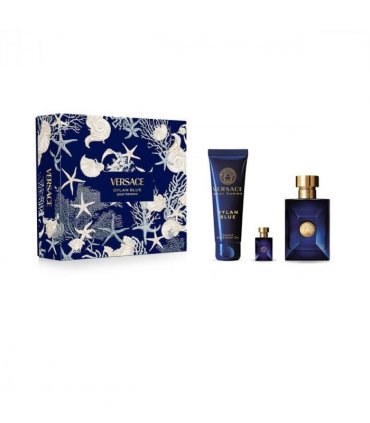 Versace Dylan Blue Gift Set (Eau De Toilette 100ml  Shower Gel 150ml  Eau De Toilette 5ml)
