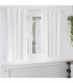 vidaXL Blackout Curtains with Rings 2 pcs Bright White 175 x 140 cm