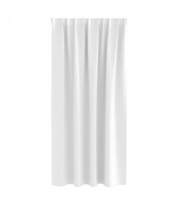 vidaXL Blackout Curtains with Rings 2 pcs Bright White 175 x 140 cm