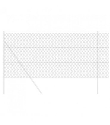 vidaXL Hexagon Fence Grey 1 x 10 m PVC