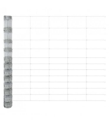 vidaXL Field Fence Silver