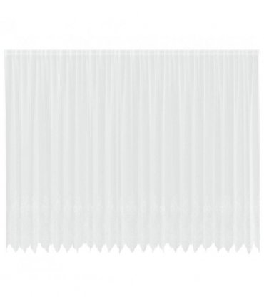 vidaXL Lace Curtain with Curtains Floral White 300 x 600 cm Polyester