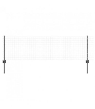 vidaXL Embedded Fence Post 5 pcs Grey 100 cm Powder-Coated Steel