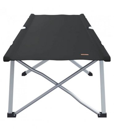 vidaXL Folding Camping Bed Folding 2 pcs Black 194 x 62.5 x 42.5 cm
