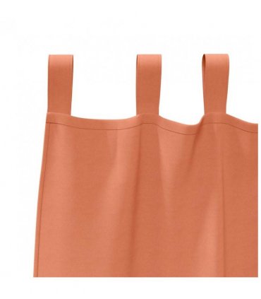 vidaXL Blackout Curtains with Rings 2 pcs Terracotta 225 x 140 cm