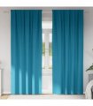 vidaXL Blackout Curtains with Rings 2 pcs Turquoise 225 x 140 cm