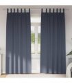 vidaXL Blackout Curtains with Rings 2 pcs Anthracite 245 x 140 cm