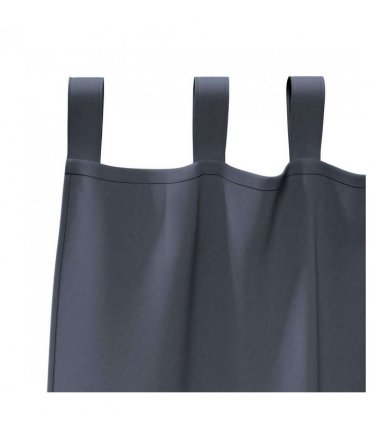 vidaXL Blackout Curtains with Rings 2 pcs Anthracite 245 x 140 cm